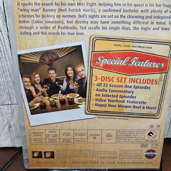 How I Met Your Mother Season 1 DVD 3-Disc Set The Complete First Season - Picture 6 of 6